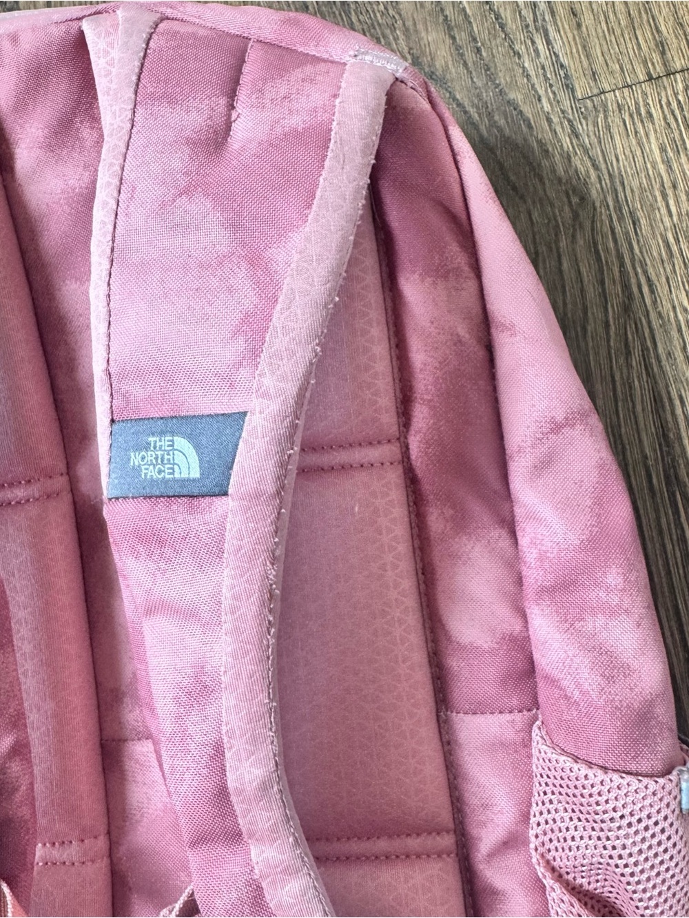 The North Face pink marble tie dye zip jester work school outdoor backpack 27L - Picture 9 of 9